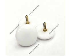 Gombík s priemerom 14,5 mm, farba: pastelovo biela
